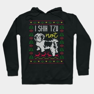 I Shih-Tzu Not Ugly Christmas Sweater Hoodie